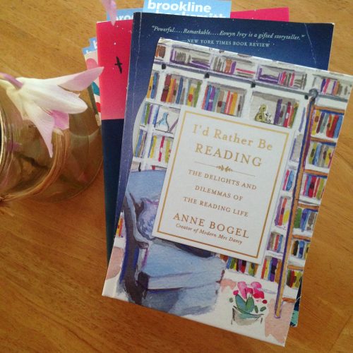id rather be reading book flowers Anne bogel